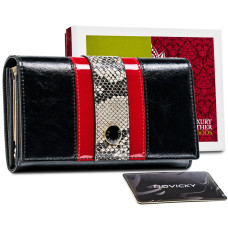 Dámská peněženka Peterson PTN ST-466 SNAKE černá