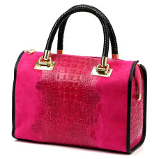 Dámská kabelka Luka 25-088 CROCO fuchsie