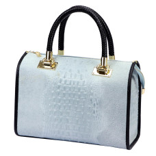 Dámská kabelka Luka 25-088 CROCO modrá