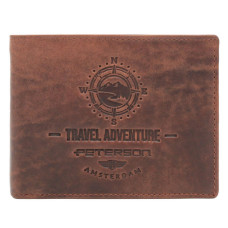 Pánská peněženka Peterson PTN N992-BE-TRAVEL světle hnědá