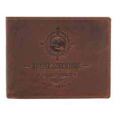 Pánská peněženka Peterson PTN N992-BE-TRAVEL hnědá