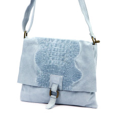 Dámská kabelka Luka 26-076 CROCO modrá