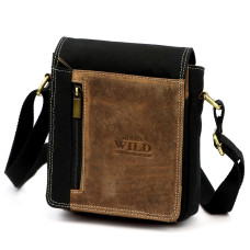 Pánské crossbody Wild AW-MN10S-MHC černá, hnědá