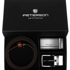 Pánská dárková sada Peterson PTN KL-B006-S001 BLACK-BROWN