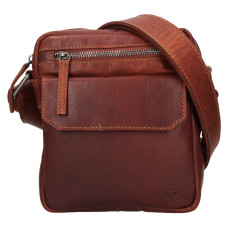 Lagen PÁNSKÁ KOŽENÁ CROSSBODY MERLIN HNĚDÁ