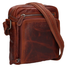 Lagen PÁNSKÁ KOŽENÉ CROSSBODY DECLAN HNĚDÁ