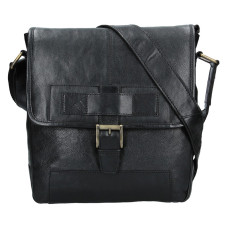 Lagen KOŽENÁ TAŠKA CROSSBODY NIKITA ČERNÁ