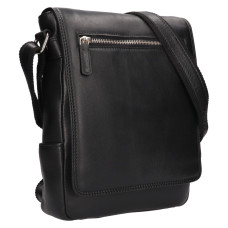 Lagen KOŽENÁ CROSSBODY HAREL ČERNÁ