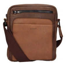 Lagen CROSSBODY AXEL TMAVĚ HNĚDÁ