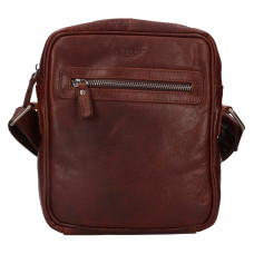Lagen PÁNSKÁ KOŽENÉ CROSSBODY ROWAN HNĚDÁ