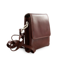 Malý hnědý kožený pánský crossbag 215-2189-40