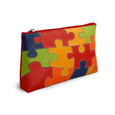 Puzzle dámská kožená etue 611-0023-PUZ
