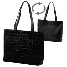 Dámská kabelka Luka 26-158 CROCO DOUBLE černá