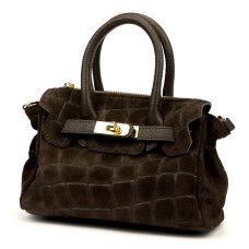 Dámská kabelka Luka 26-146 MINI CROCO tmavě hnědá