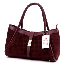 Dámská kabelka Camilla PREMIUM 10.014 CROCO bordó