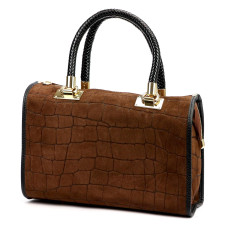 Dámská kabelka Camilla PREMIUM 10.019 CROCO hnědá