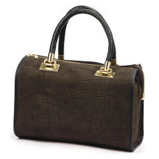 Dámská kabelka Camilla PREMIUM 10.019 CROCO tmavě hnědá