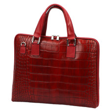 Dámská aktovka Camilla PREMIUM 10.777 CROCO červená