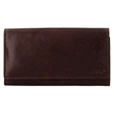 Lagen dámská peněženka kožená V-13 - tmavě hnědá - D.BRN