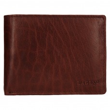 Lagen pánská peněženka kožená V-73-hnědá - BRN