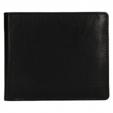 Pánská peněženka kožená V-75-černá - BLK