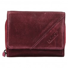 Lagen dámská peněženka kožená JK-0721/D - fialová/růžová - PLUM/FUCHSIA
