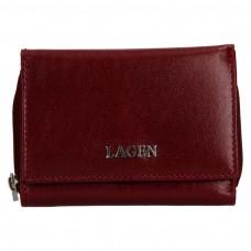 Lagen dámská peněženka kožená 50453 - vínová - CHERRY