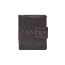 Lagen dámská peněženka kožená 2077/T-tmavě hnědá - BRN