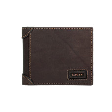 Lagen Pánská peněženka kožená LG-1123-hnědá - BRN