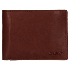 Lagen pánská peněženka kožená W-8053 - hnědá - BRN