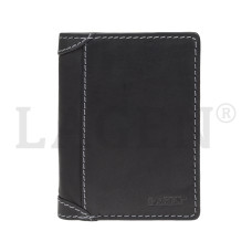 Lagen pánská peněženka kožená 51146-černá - BLK