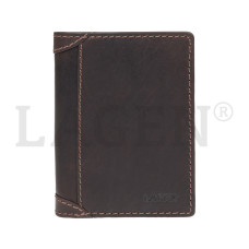 Lagen pánská peněženka kožená 51146-hnědá - BRN