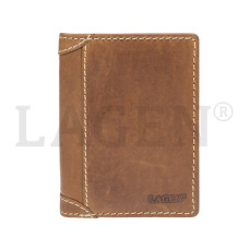 Lagen pánská peněženka kožená 51146-světle hnědá - TAN