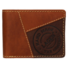 Lagen pánská peněženka kožená 511451-světle hnědá - TAN