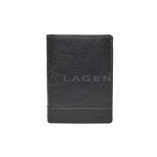 Lagen pánská peněženka kožená V-26/T-černá - BLK
