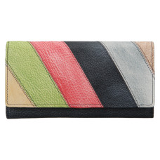 Lagen dámská peněženka kožená 862-77/R -šedomodrá/multi - CHARCOAL/MULTI