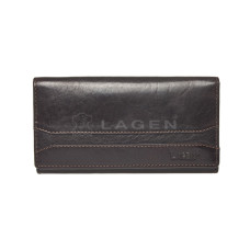 Lagen dámská peněženka kožená W-2025/T-tmavě hnědá - DBRN