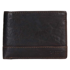 Lagen pánská peněženka kožená LG-6504/T - tmavě hnědá - DBR
