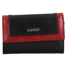 Lagen dámská peněženka kožená BLC/4390 - černá/červená - BLK/RED