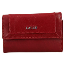 Lagen dámská peněženka kožená BLC/4390 - červená/červená - RED/RED