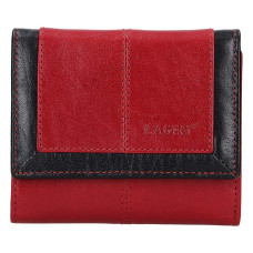 Lagen dámská peněženka kožená BLC/4391 červená/černá - RED/BLK