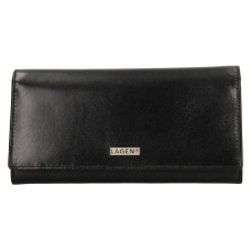 Lagen dámská peněženka kožená s kovovým rámečkem 50039 - černá - BLK