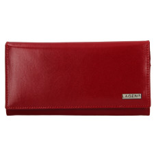 Lagen dámská peněženka kožená s kovovým rámečkem 50452 - červená/černá - RED/BLK