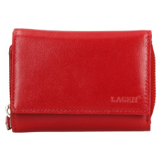 Lagen dámská peněženka kožená 19065 - červená - RED