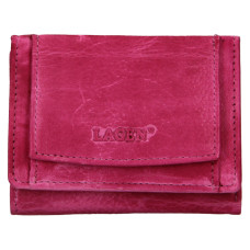 Lagen Dámská peněženka kožená W-2031/D - růžová - FUCHSIA