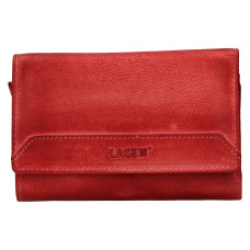 Lagen dámská peněženka kožená LG-11/D - červená - TOMATO