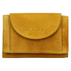 Lagen Dámská mini peněženka kožená W-2030/D - žlutá - YELLOW