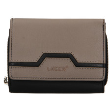 Lagen dámská peněženka kožená BLC/5374/422 - černá/šedá -BLK/ TAUPE