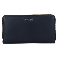 Lagen Dámská peněženka kožená 50353 - modrá - D.BLUE
