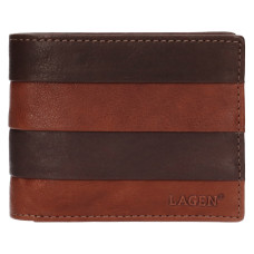Lagen pánská peněženka kožená BLC-5269 - hnědá /světle hnědá- BRN/TAN
